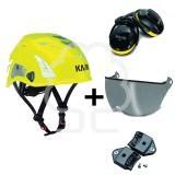 Casco elmetto forestale Kask Plasma HIVIZ - EN 397 - Step III Fumè