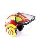 Casco elmetto forestale Pfanner Protos - EN 397 - Rosso/Giallo